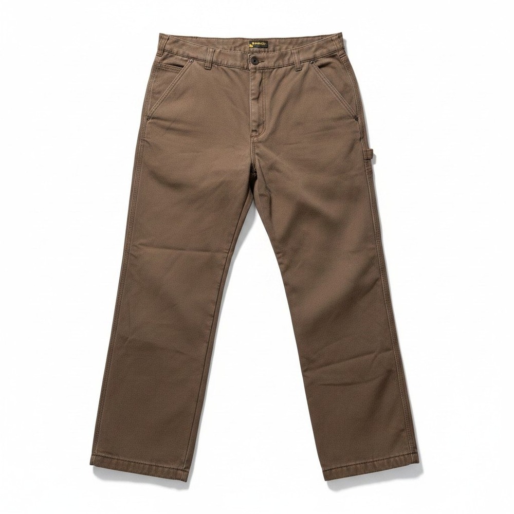 Stanley Mens‎ 36x32 Brown Fleece Lined Carpenter Pants Workwear Casual Vintage